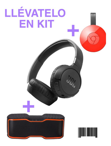 Audífonos Jbl + Bocina Aomais + Chromecast