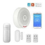 Kit Alarma Wifi Con Sensor Puerta + Movimiento + 2 Controles