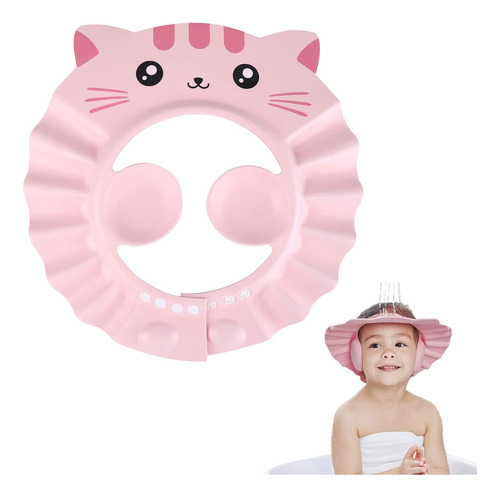 Gorro De Ducha Para Bebe, Protector Ajustable Para Champu Y 