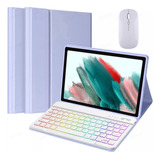 Funda,teclado Iluminado+mouse Para Galaxy Tab A7 10.4 T500