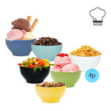 Bowl Compotera Cerealero Postre Biona Oxford X4 Unidades