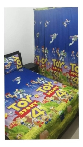 Juego De Sabanas Y Cortinas Infantiles Sencillas