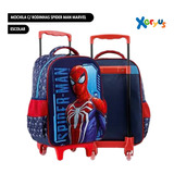 Mochila C/ Rodinhas Escolar Spider Man Marvel Xeryus