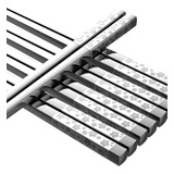 Palillos De Metal Reutilizables, 5 Pares De Palillos De...