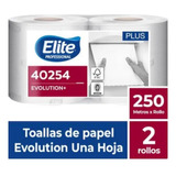 Toalla Papel Elite Evolution 2x250 Mt Hoja Simple Cod 40254