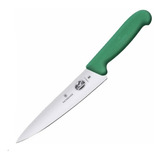 Cuchillo Cocinero Victorinox 5.2004.25 De 25 Cm. Fibrox Verd