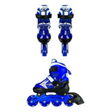 Kit Patines Lineales  Semiprofesionales Para Niños Chicago