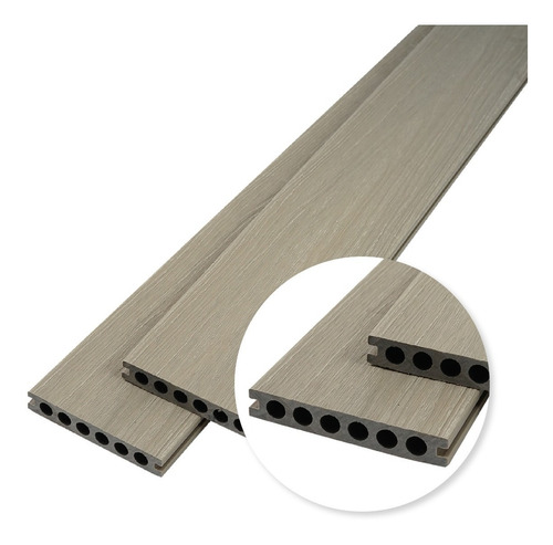 Deck Madera Pvc Wpc Exterior Co-extrusion Kit Completo