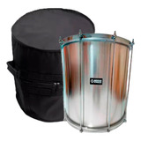 Surdo Alumínio 18 Pol 50cm Profissional Music Samba + Capa