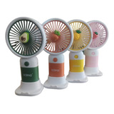 Ventilador Mini Portatil Recarregavel Forte Original Suporte