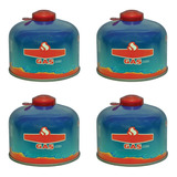 Cartucho Gas Butano Camping Pack 4 Descartable 230gr A Rosca