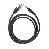 Cable Xlr Hembra A Plug 6.3 Trs Balanceado De 2 Metros.