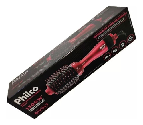 Escova Secadora Soft Beauty Cherry Pec13 1300w Philco Bivolt