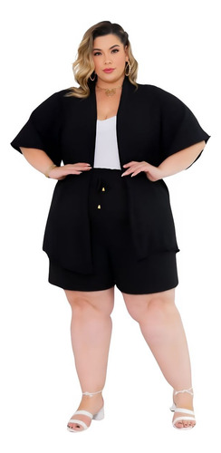 Conjunto Kimono Feminino Plus Size Enviamos Em 24 Horas