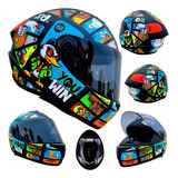 Casco Integral Axxis Draken Star Goose Game A1 Negro