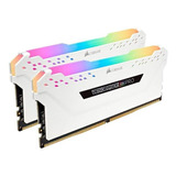 Memoria Ram Vengeance Rgb Pro Gamer Color Blanco  16gb 2 Corsair Cmw16gx4m2c3000c15