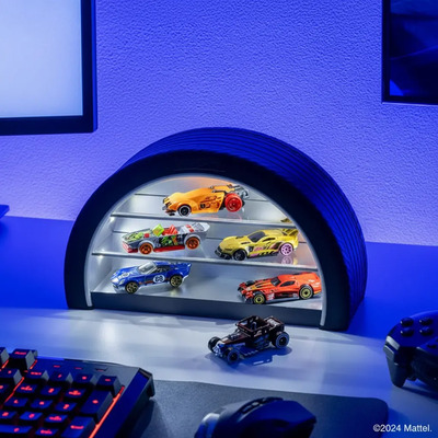 Vitrina Para Autos Iluminada Con Luz Led Hot Wheels Negro | Meses sin interés