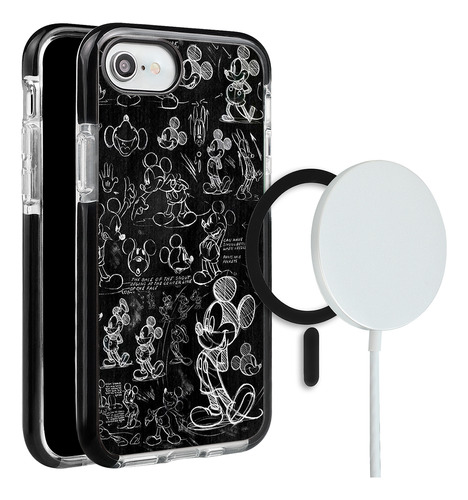 Funda Para iPhone Magsafe Mickey Mouse Con Nombre