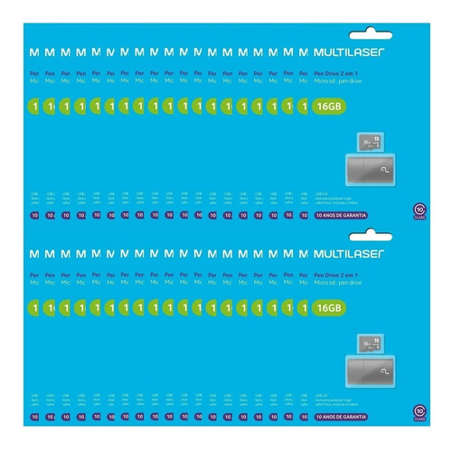 Kit 20 Cartão De Memória Sd Classe 10 16gb Atacado Original