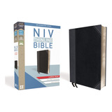 Libro: Niv, Thinline Bible, Large Print, Leathersoft, Black/