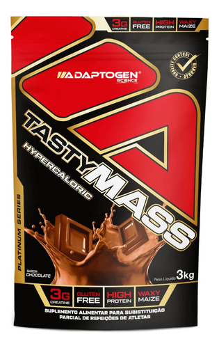 Tasty Mass Hipercalórico 3kg C/ 3g Creatina - Adaptogen