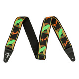 Correa Para Guitarra O Bajo Fender Monogramada Neon Nylon