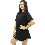 Blusinha Longline Básica Camiseta Feminina Academia