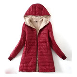 Parka De Invierno Impermeable Para Mujer Con Capucha