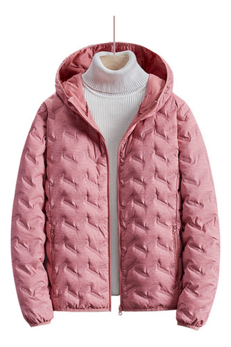 Campera Mujer Pluma Con Capucha Abrigada Invierno Inflable