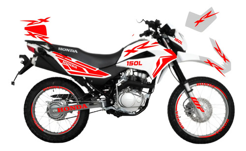 Kit Calcomanias Reflejantes Honda Xr 150l Stickers 150 L | Envío gratis