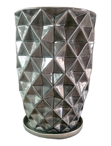 Maceta Vaso Diamante Grande Diseño Original
