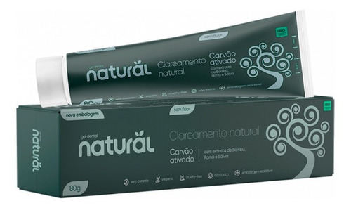 Kit 2 - Creme Dental Natural Suavetex C/ Carvão Ativado
