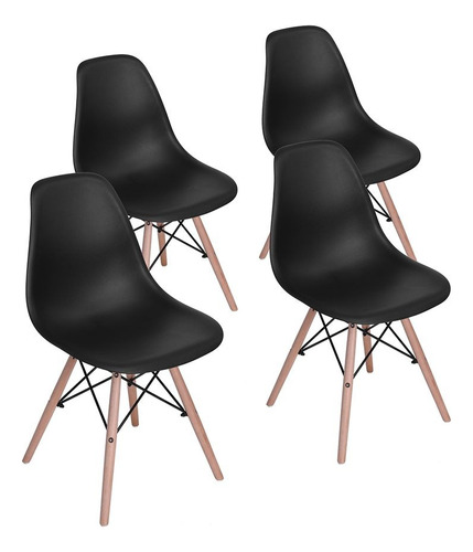 Set Mesa Eiffel Con 4 Sillas Eames Eiffel Cromada Tienda May