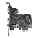 Placa Serial Doble Pci De Pc Compatible Con 0xpcie952-fbag