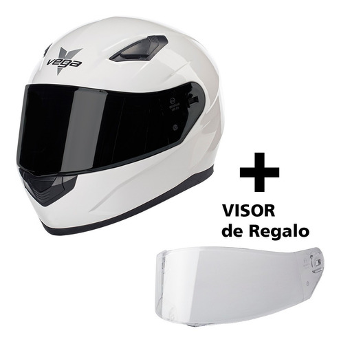 Casco Moto Integral Calle Vega Ultra + Visor Adicional
