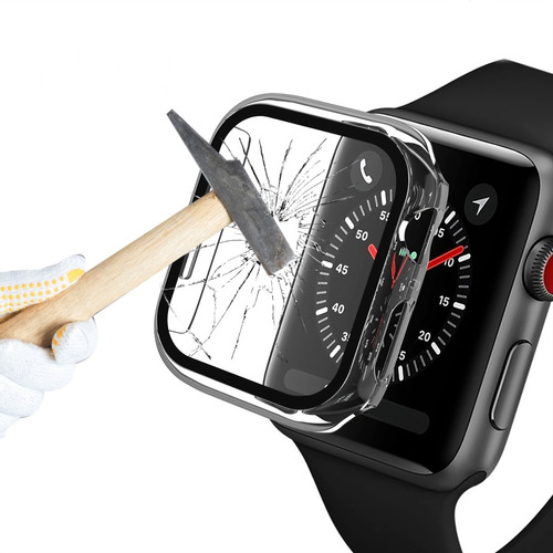 Bumper Vidro Temperado P/ Apple Watch Série 1-7 38/45mm