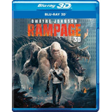 Rampage Devastacion Dwayne Johnson The Rock Blu-ray 3d