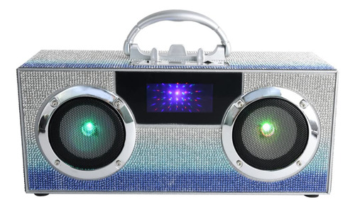 Wireless Express - Mini Boombox Con Altavoces Led, Altavoz B