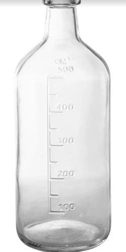 Botella Vidrio Agropecuario Gin Transparent 500cc S/tapa X12