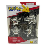 Pokémon Figuras Plateadas 25 Aniversario 4 Pack Coleccion