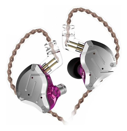 Auriculares In Ear Kz Acoustics Zs 10 Pro Violeta Sin Mic