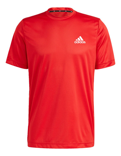 Playera Aeroready Designed To Move Sport Rojo adidas