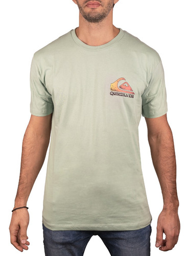 Remera Hombre Quiksilver Scenic Sunset Algodon