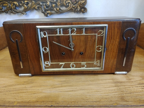 Reloj De Mesa Junghans Aleman Art Deco #4425