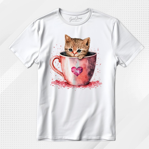 Polera Gato Taza - Gprodis