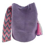 Mochila Wayuu Lisa Color Violeta Original Envio Gratis