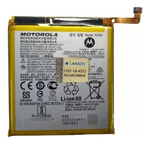 Bateria Kd40 Para Motorola G8 Plus Xt2019