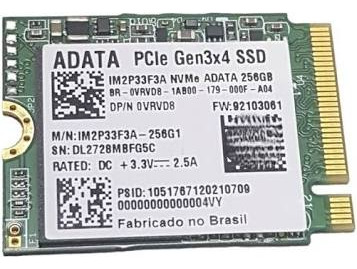 Ssd Adata 256gb M.2 Formato 2230 Nvme Pcie 3.0 