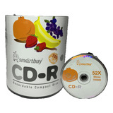 200 Cd-r Smartbuy Logo 700 Mb 80minutos 52x Original