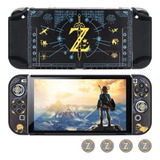 Dlseego Zelda Switch Oled Funda Protectora Dockable Hard She